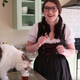It turns out that searching for “cat beer” leads you to a woman in an Oktoberfest costume making feline-friendly drinks.